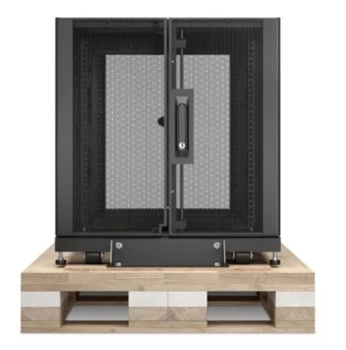 APC NetShelter SX, 12 HE Server Rack-Gehäuse, 600 mm x 900mm, mit schwarzen Seitenteilen und stoßdämpfendem Shock Packag