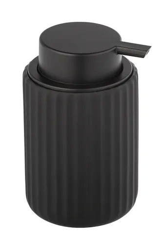 WENKO Seifenspender Belluno Mattschwarz Keramik 300ml Badezimmer Küche