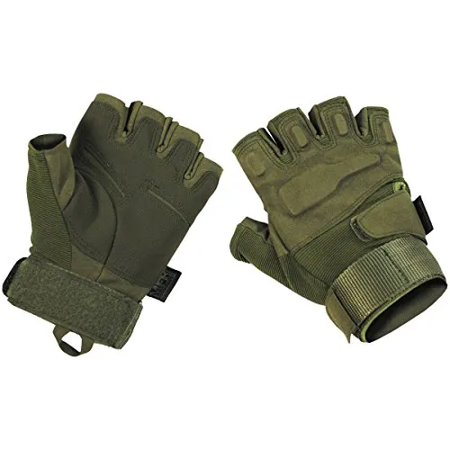 MFH Protect Fingerlose Handschuhe OD Green Größe L
