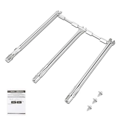 GFTIME 45,3cm Edelstahl Brenner für Weber Spirit 300-Series