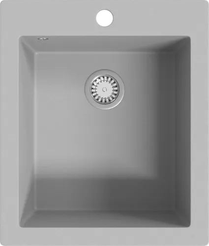 vidaXL Granitspüle 42,5cm Grau - Elegante Küchenspüle - Sanitäranlagen & Zubehör - Diese extratiefe Granitspüle ist hitzebeständig bis 280 °C und bietet eine schmutzabweisende, pflegeleichte Oberfläche, ideal für die täglichen Küchenanforderungen.