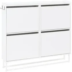 en.casa Schuhschrank »Ylitornio« mit Kufengestell in weiß von en.casa