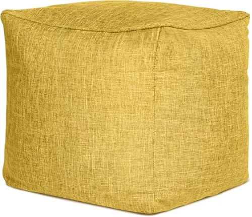 Green Bean Sitzsack-Hocker Home Linen Cube 40x40cm - Vielseitiger Fußhocker für Kinder und Erwachsene - Vielseitiger Sitzsack-Hocker in 40 x 40 cm mit abnehmbarem, waschbarem Leinenbezug. Ideal als Fußhocker oder Sitzgelegenheit. Pflegeleicht und nachfüllbar, perfekt für entspannte Stunden. Erhältlich in verschiedenen Farben.