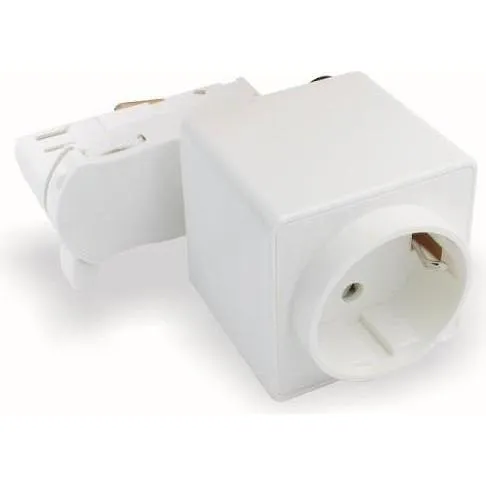 Universal Steckdose für 3-Phasen Stromschiene - Steckdose für EUTRAC, GLOBAL, NOKIA uvm. mit einfacher Montage; ideal für flexible Stromlösungen in Wohn- und Gewerberäumen.