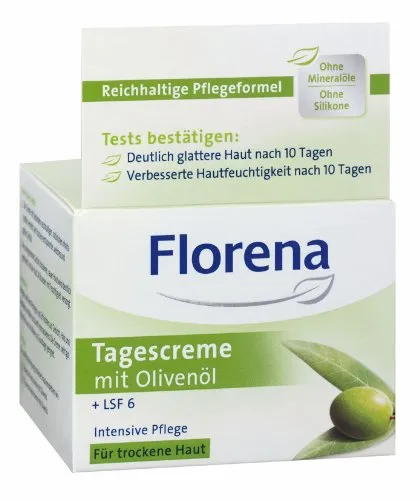 Florena Tagescreme mit Olivenöl - für trockene Haut