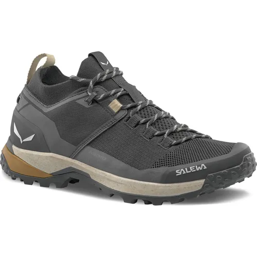 Salewa Herren Puez 2 Knit PTX Schuhe - Leichte, wasserdichte Wanderschuhe in Größe 42.5, schwarz - Wanderschuhe, sehr leicht und sportlich agiler, ideal für entspannten sowie ambitionierten Outdoor-Genuss.