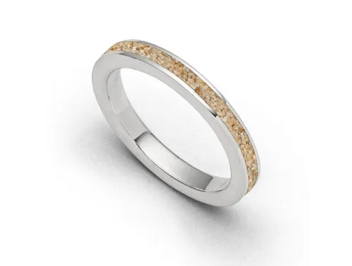DUR Damen Ring Strandsand aus Sterling-Silber von DUR
