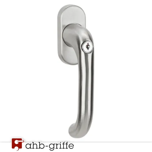 Hermat TBT-Fenstergriff 1801 abschließbar Edelstahl matt 24+31 und 36+42 mm