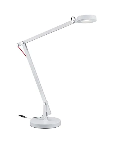 Trio LED-Schreibtischleuchte Weiß - Höhenverstellbar - Tischleuchte in elegantem Weiß, Höhe 90 cm, ideal für modernes Arbeiten. Profitieren Sie von 10€ Willkommens-Gutschein bei Newsletter-Anmeldung!