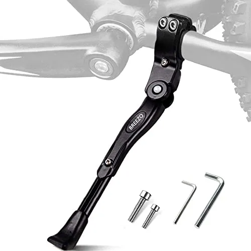 Fahrrad Seitenständer, BREEZO Faltbarer Seitenständer Einstellbarer Hinterbauständer Fahrrad Ständer Universal Fahrradständer für Mountainbike Rennrad usw.