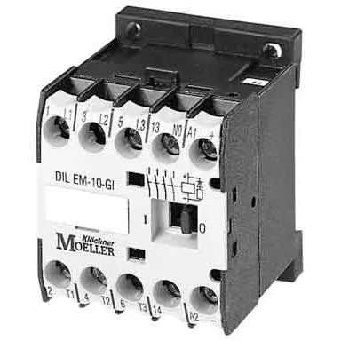 Eaton 051650 Leistungsschütz - 3-polig + 1 Öffner, 3 kW 400 V AC3, DC-Betätigt, hohe Zuverlässigkeit mit Worldwide Eaton Warranty