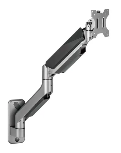 HALTERUNGSPROFI Office-GS512AW Monitor-Halterung - Monitorzubehör für Displays bis 35 Zoll, aus hochwertigem Aluminium, neigbar, schwenkbar und höhenverstellbar - ideal für ergonomisches Arbeiten.