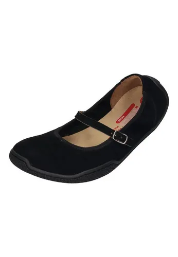 KOEL VALERIA LEATHER Barfußschuh Schwarz 42 EU - Bequemer Barfußschuh in Größe 42 EU aus hochwertigem Veloursleder. Ideal für den Alltag, mit flexiblem Gummi-Laufsohlenmaterial und lässigem Schnallenverschluss. Stilvoll und vielseitig kombinierbar.