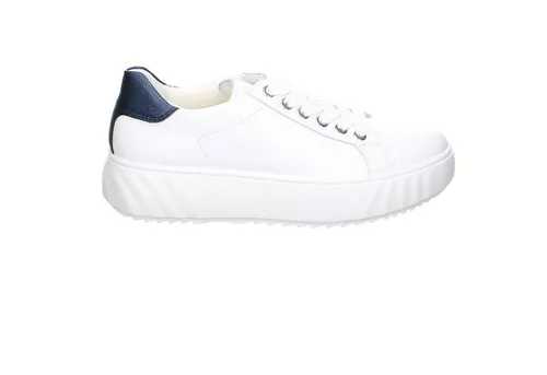 ara Damen Monaco Sneaker, Weiss, Night, 38.5 EU Weit - Damen-Sneaker mit Wechselfussbett und High Soft Bamboo für optimalen Komfort und eine perfekte Passform.