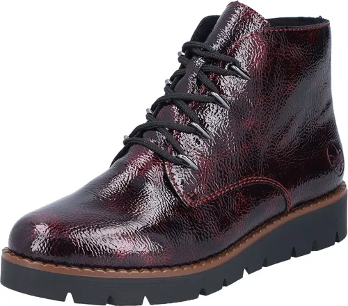 Rieker Damen Stiefelette Schnürboots 44902 in Rot von Rieker