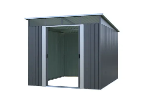 osoltus Gerätehaus osoltus Metall Gerätehaus Pultdach Geräteschuppen T.279cm x B.238cm