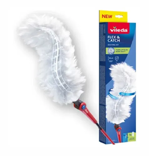 Vileda Staubwedel mit langem Stiel und Flex&Catch-Einsatz