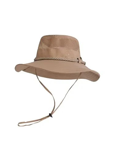 SCHIETWETTER Unisex Erw. Safarihut Billy, Sonnenhut, Sonnenschutz mit UV 50+, Buschhut, Wanderhut, breite Krempe, mit Kinnband
