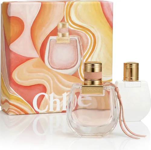 Chloé Nomade 50ml Women's Fragrance - Damendüfte mit blumigem Chypre-Duft. Das Set enthält 50 ml Eau de Parfum und eine 100 ml Body Lotion für langanhaltende Eleganz und Frische.