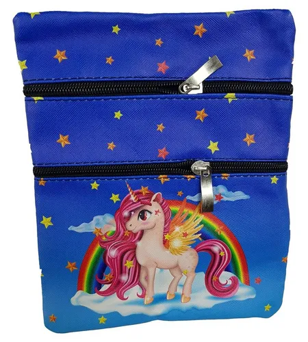 Einkaufszauber Handtasche Kinder Einhorn Handtasche Blau, Einhorn
