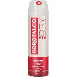 Borotalco Men Absolute Extra Dry avec Absolute TalQ, Männer, Deodorant, Spray-Deodorant, Spray, 150 ml, 72 h
