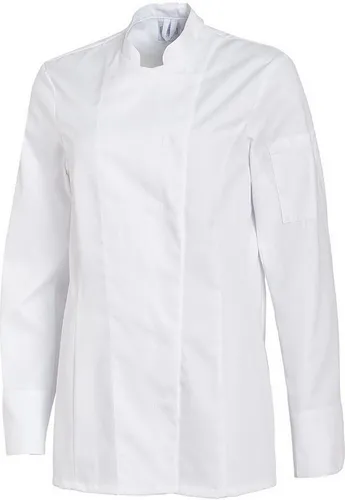 Leiber Kochjacke Weiß Größe 42 – Professionelle Arbeitskleidung - Hochwertige Kochjacke mit verdeckter Druckknopfleiste und praktischer Ärmeltasche. Ideal für den täglichen Einsatz in der Gastronomie. Pflegeleicht und strapazierfähig.