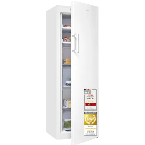 exquisit Gefrierschrank GS5271-NF-H-040D, 170.5 cm hoch, 54 cm breit, weiß