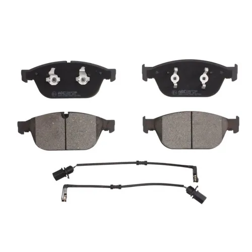 Bremsbelagsatz ABE C1A047ABE, Vorne - Hochleistungsbremsen - Bremsbelagsatz für die Vorderachse, ECE R90 geprüft, mit akustischem Verschleißkontakt für maximale Sicherheit und Leistung.