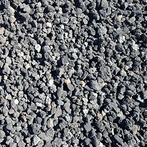 Galamio Lavamulch Anthrazit 8 - 16 Mm 25kg - Dekormulch aus natürlichem Lavagestein, wasserdurchlässig und frostbeständig. Ideal als Beetabdeckung und langlebige Lösung für Gartenbau ohne Nährstoffverlust.