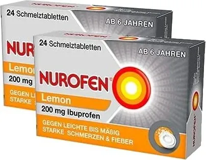 NUROFEN 200 mg Schmelztabletten Lemon 24 St