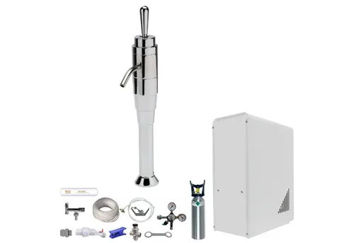 BieTal Wassersprudler Tafelwassergerät BieTal® BT-10U Sprudelwasser Zapfstelle Komplett Set, (Set, 2kg CO2 Flasche-tlg., Joystick 3-leitig), Sprudelwasseranlage Trinkwasser Wasserspender