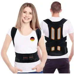 DH FitLife Rückenbandage - Haltungskorrektur für Rücken und Oberkörper, starke Unterstützung und maximaler Komfort bei Rückenschmerzen