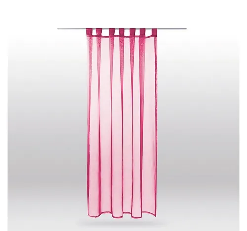 Bestlivings Gardine Noella (1 St), Schlaufen, transparent, Sichtschutz 140x245cm transparente Scheibengardine in versch. Farben