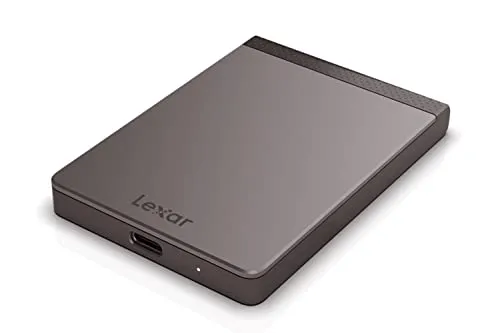 Lexar SL200 1TB Portable SSD, Externe SSD, Solid State Drive, Bis zu 550 MB/s Lesen, 400 MB/s Schreiben, USB Type-C (LSL200X001T-RNNNG)