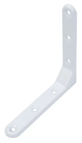 Zierwinkel geprägt weiß 130x130x21mm 10er Set - Winkel & Holzverbinder, ideal für dekorative Anwendungen, robust aus Stahl und kunststoffbeschichtet für optimale Langlebigkeit.