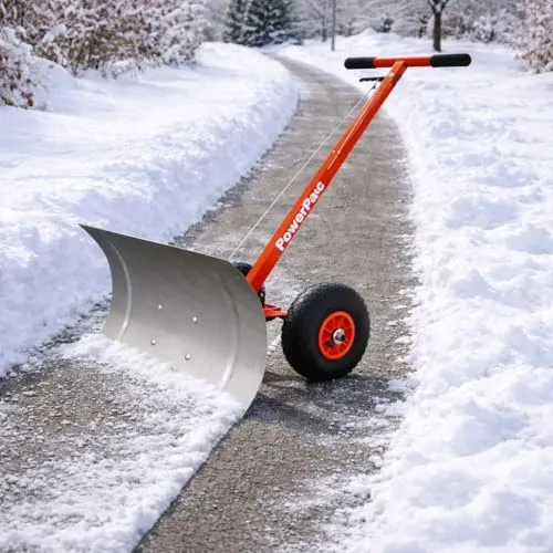 Original Schnee-Fuchs mit auswechselbarer Schürfleiste, schwenkbar - Schneeschieber 2026