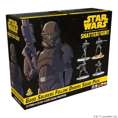 ATOMIC MASS GAMES SWP36 Spiel - Squad-Erweiterung Good Soldiers Follow Orders für Star Wars: Shatterpoint, 4 Miniaturen der imperialen Eliteeinheit unter CT-9904 Crosshair