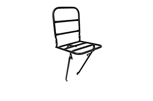Produktbild Frontgepäckträger Mattschwarz 30x30 cm mit Königszapfenbefestigung