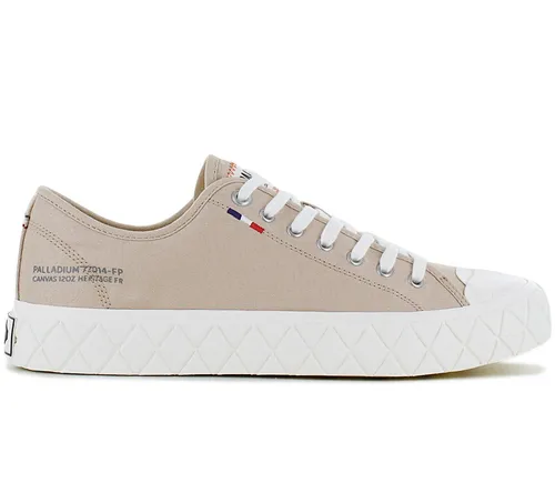 PALLADIUM Palla ACE CVS - Herren Sneakers Canvas Beige - Sneaker für Herren aus 100% veganem Canvas, ideal für Alltag und Freizeit. Hoher Tragekomfort und modernes Design mit französischen Stilakzenten.