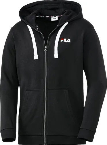 Fila Sweatjacke mit Kapuze unisex - Hautsympathisch und bequem - Schwarz - XL - Bequeme Sweatjacke mit Kapuze und hohem Baumwollanteil für optimalen Tragekomfort. Praktischer Frontreißverschluss und elastische Bündchen sorgen für perfekten Sitz. Ideal für Sport und Freizeit!