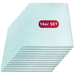 LP Projekt Doppelstegplatte 4 mm für Gewächshäuser – 14er Set - Hochwertige Polycarbonatplatten für Gewächshäuser. Langlebig, leicht und witterungsbeständig – ideal für die Erstellung stabiler Konstruktionen. Maximale Lichtdurchlässigkeit sorgt für optimale Wachstumsbedingungen.