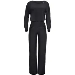 Winshape Jumpsuit JS101LSC Functional Comfort schwarz XL - Stoffhosen mit Functional Comfort, aus 85% Polyester und 15% Elasthan, maschinenwaschbar und ideal für einen bequemen Look in Größe XL.