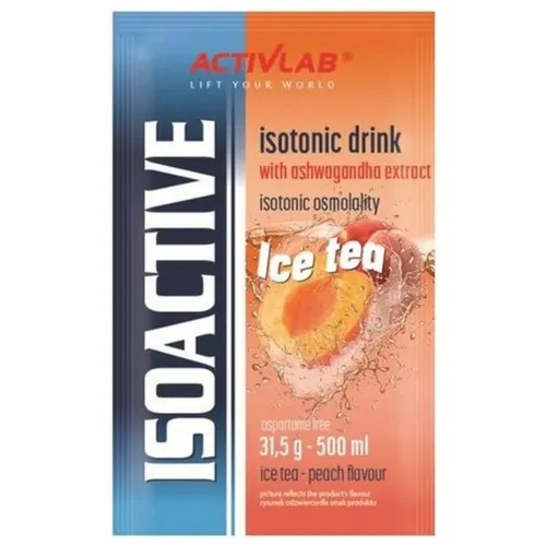 Activlab Isoactive Isotonic mit Ashwagandha, Pfirsich-Eistee - 31,5 g
