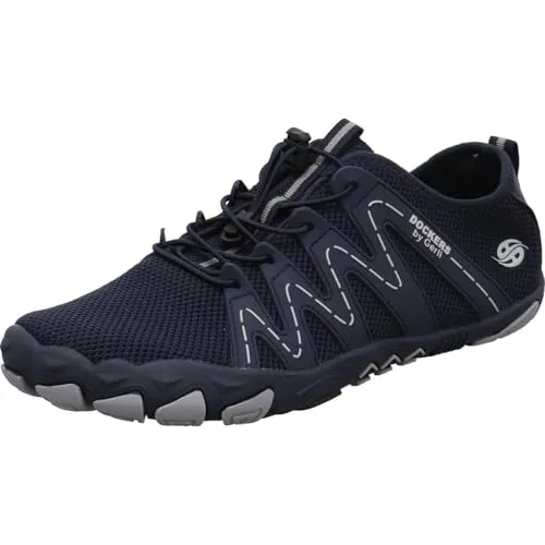 Dockers by Gerli Herren Barfußschuhe Navy EU 42 - Herren-Sneaker - super soft und flexibel, leichtes Design mit Wechselfußbett für optimalen Komfort und extra breitem Zehenbereich.