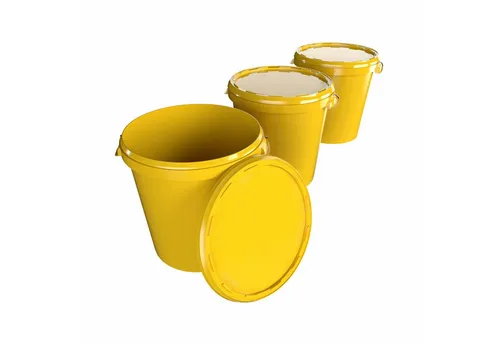 FixedByU Putzeimer Hobbock Eimer mit Deckel 31,5 L - Putzeimer, luftdicht und lebensmittelecht, ideal zur Aufbewahrung von Lebensmitteln und anderen Produkten, mit praktischen Muschelgriffen für bequemes Tragen.