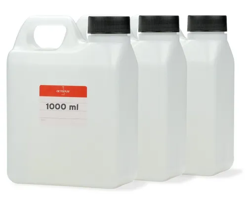 OCTOPUS Kanister 3x 1000ml Kanister HDPE G40 mit schwarzem Schraubverschluss (3 St)