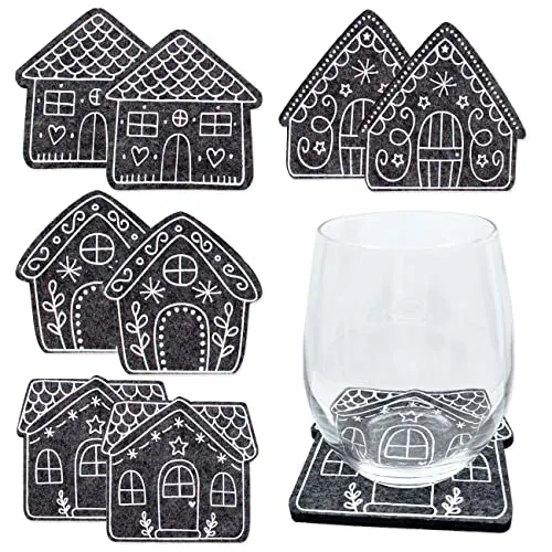 Papierdrachen Filz-Untersetzer Weihnachten 2025 von Papierdrachen