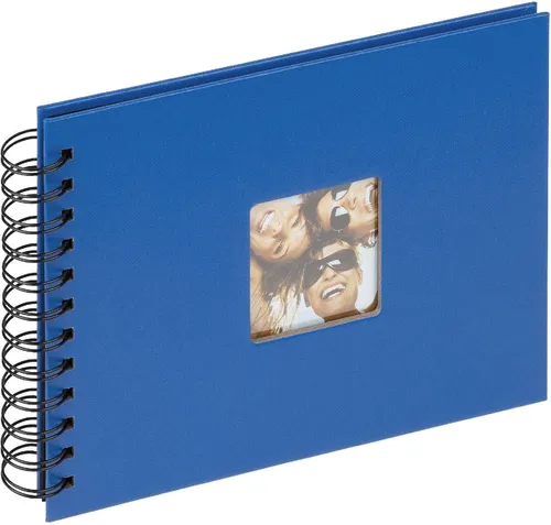 Walther Spiralalbum Fun royalblau 23x17 cm 40 schwarze Seiten