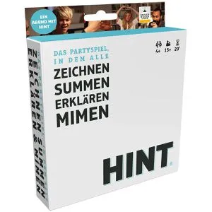 Bezzerwizzer Studio Hint Pocket - Kompaktes Partyspiel für 4+ Spieler, kreative Hinweise für spannende Spielrunden, ab 15 Jahren, Spielzeit 20 Minuten