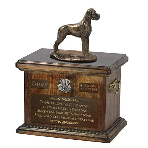 Art-Dog Custom Dog Sitzender Hund Statue Gedenkurne von Art-Dog